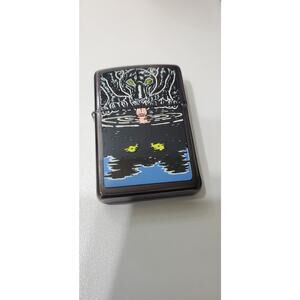 RARE Vintage  Zippo – Black Leopard Barrett Smythe – Double Sided – 1995 MINT